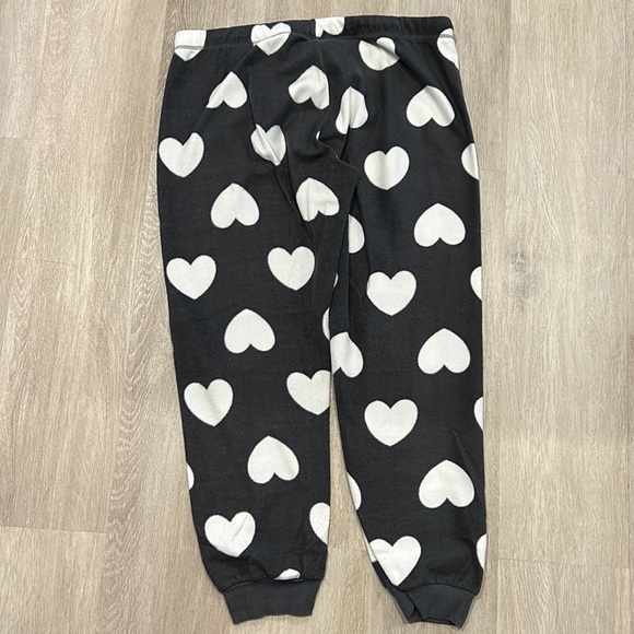 PRIMARK HEART SHAPED FLEECED PJ BOTTOM - Picture 2 of 3